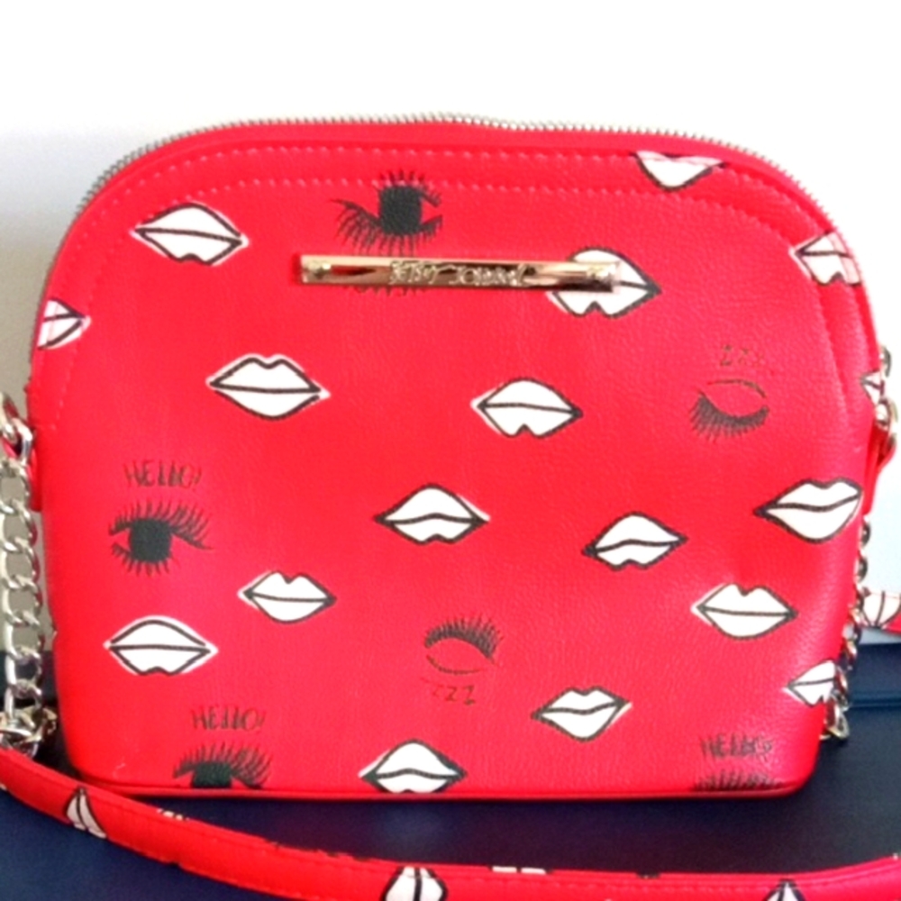 Betsey Johnson Hello Lips & Eyes Crossbody Bag. 👄👁